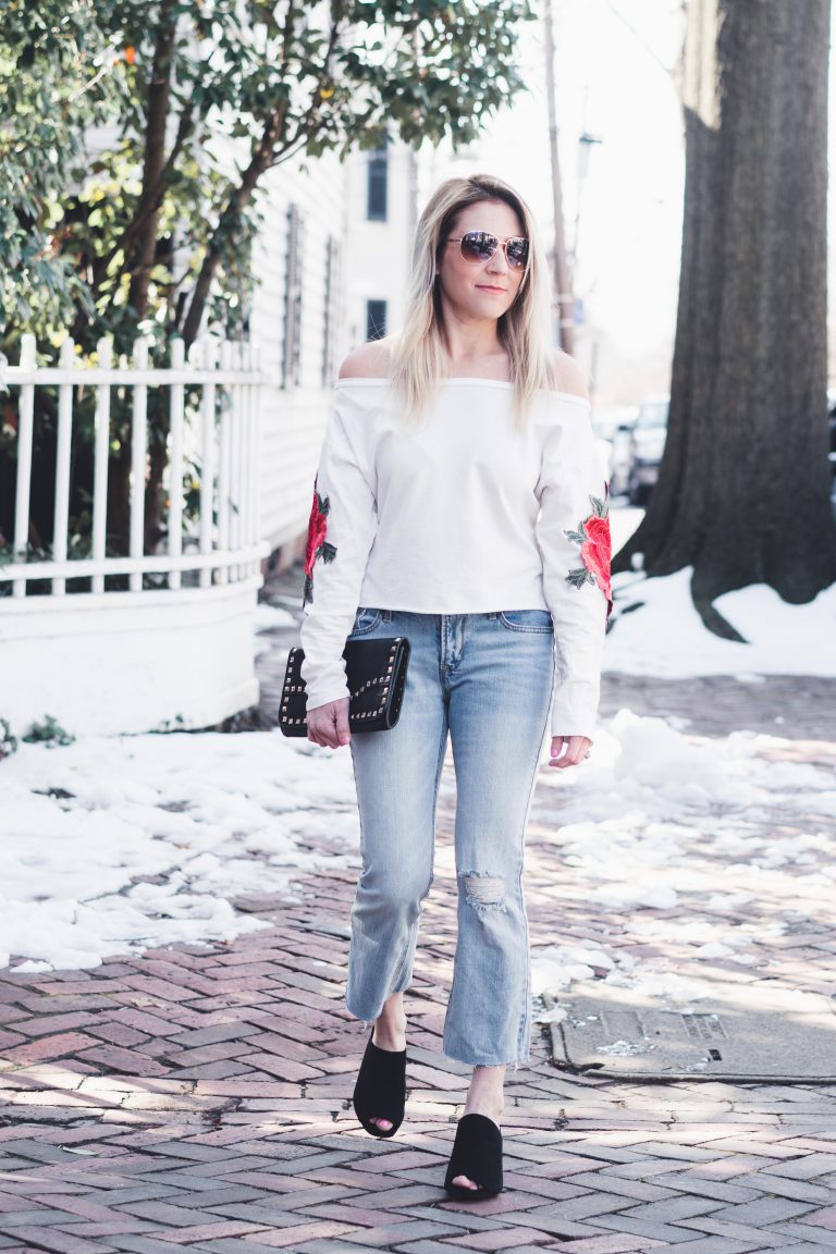 Spring Style: Cropped Flare Jeans - The Samantha Show- A Cleveland Life ...